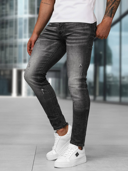 Juodai vyriški džinsai OZONEE NB/MP0070NZ