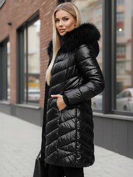 Juoda moteriška striukė OZONEE JS/16M9100/392Z