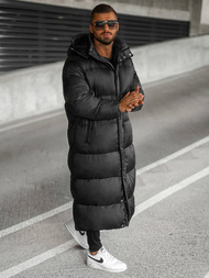 Juoda vyriška žieminė striukė OZONEE O/M3202Z