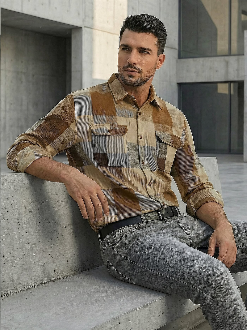 Camel vyriški marškiniai OZONEE NB/MC728KZ