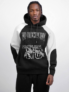 Juoda džemperis su gobtuvu OZONEE O/SWE23037Z