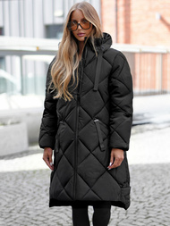 Juoda moteriška striukė OZONEE JS/5M3168/392Z