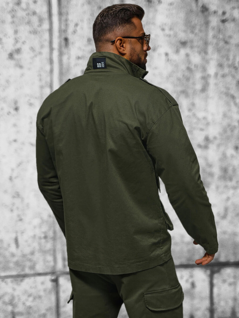 Rusvai žalsva vyriška striukė OZONEE O/G3035