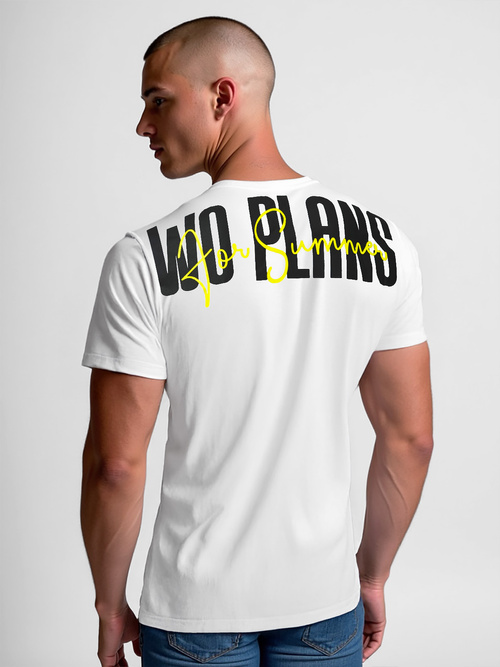 Balti vyriški marškinėliai OZONEE O/T1277/1Z