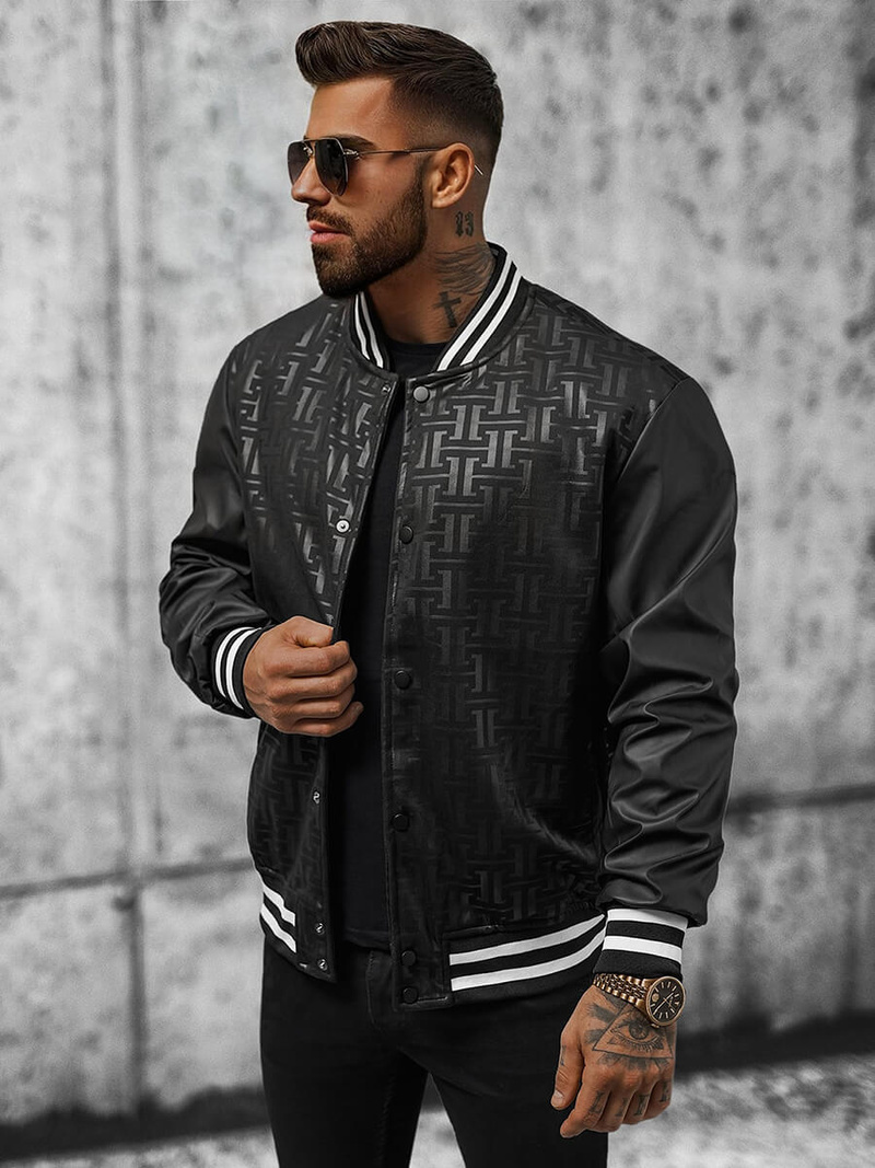 Juodi vyriška striukė OZONEE O/3A172