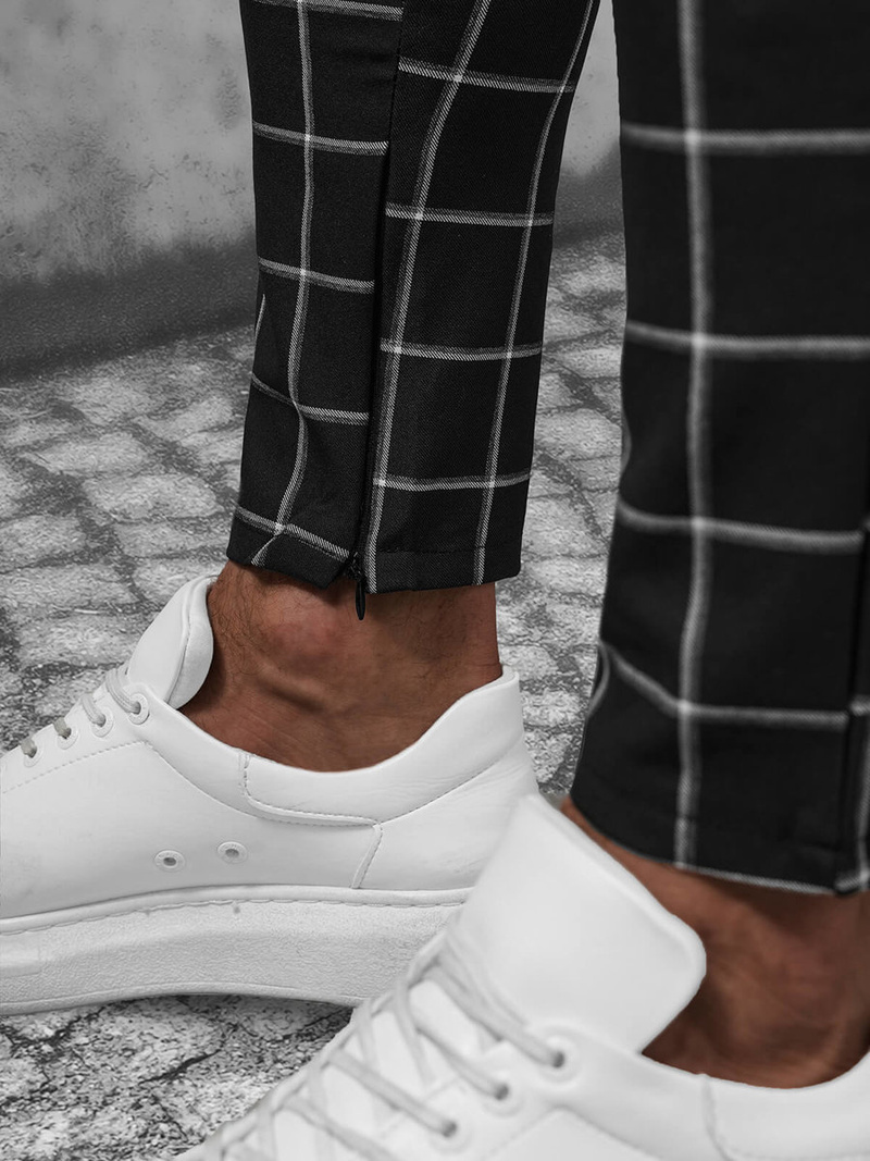 Juodi vyriškos chino kelnės OZONEE DJ/550174