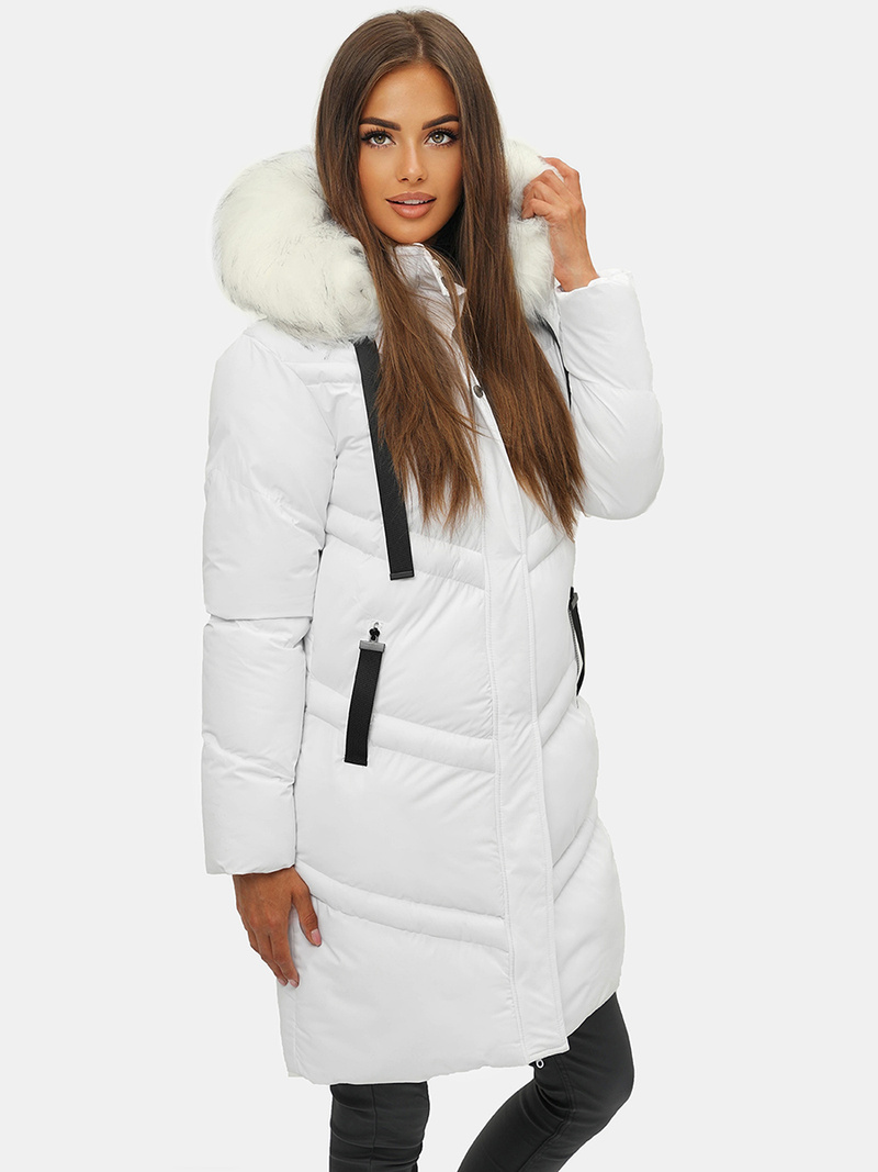 Balta moteriška striukė OZONEE JS/M731/281