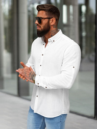 Balti vyriški marškiniai OZONEE O/V143