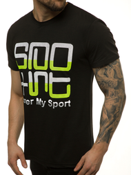 Juodi vyriški marškinėliai OZONEE JS/M18323