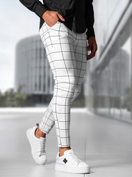 Balti Vyriškos Chino Kelnės OZONEE O/P4009Z