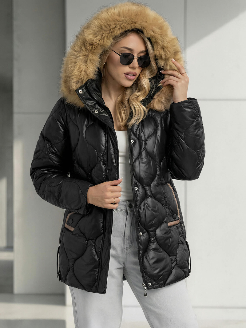 Juoda moteriška striukė OZONEE O/5M3226/392Z