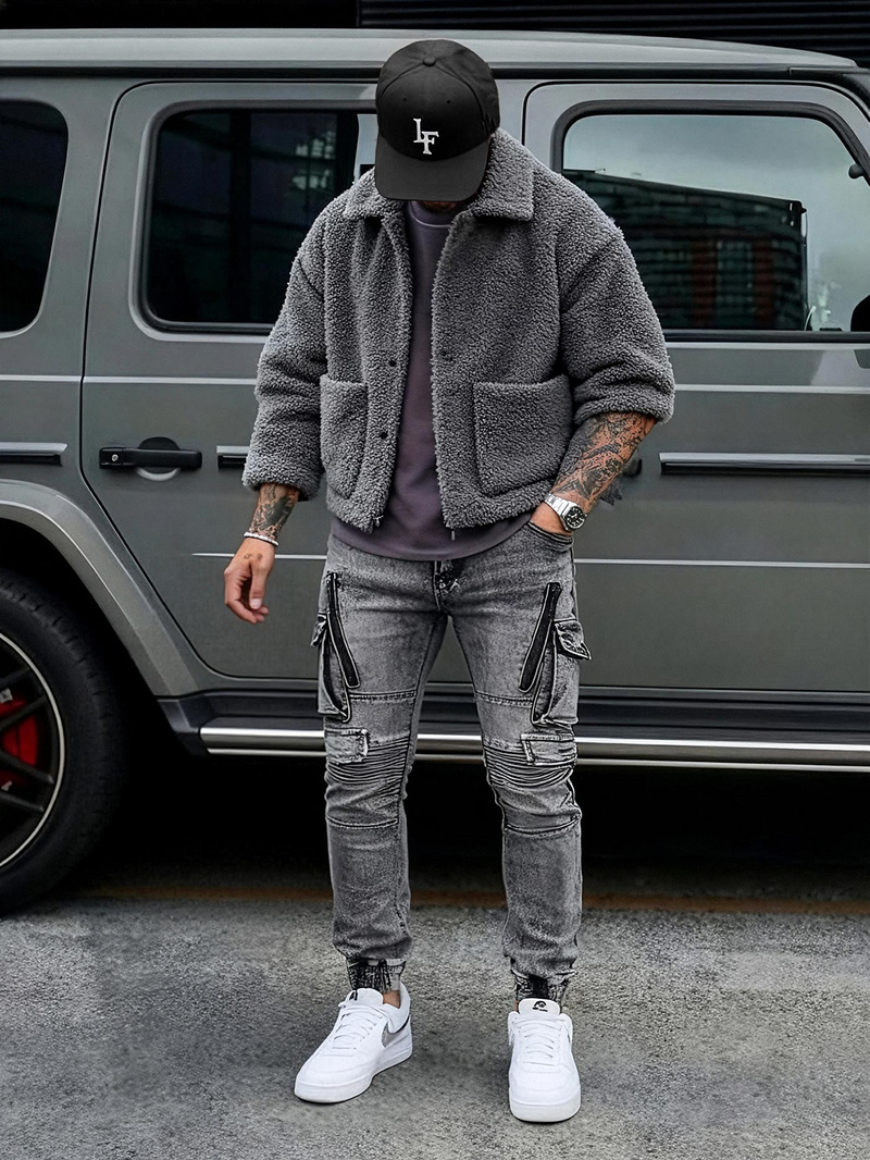 Grafitiniai vyriški džinsai OZONEE O/E10017Z