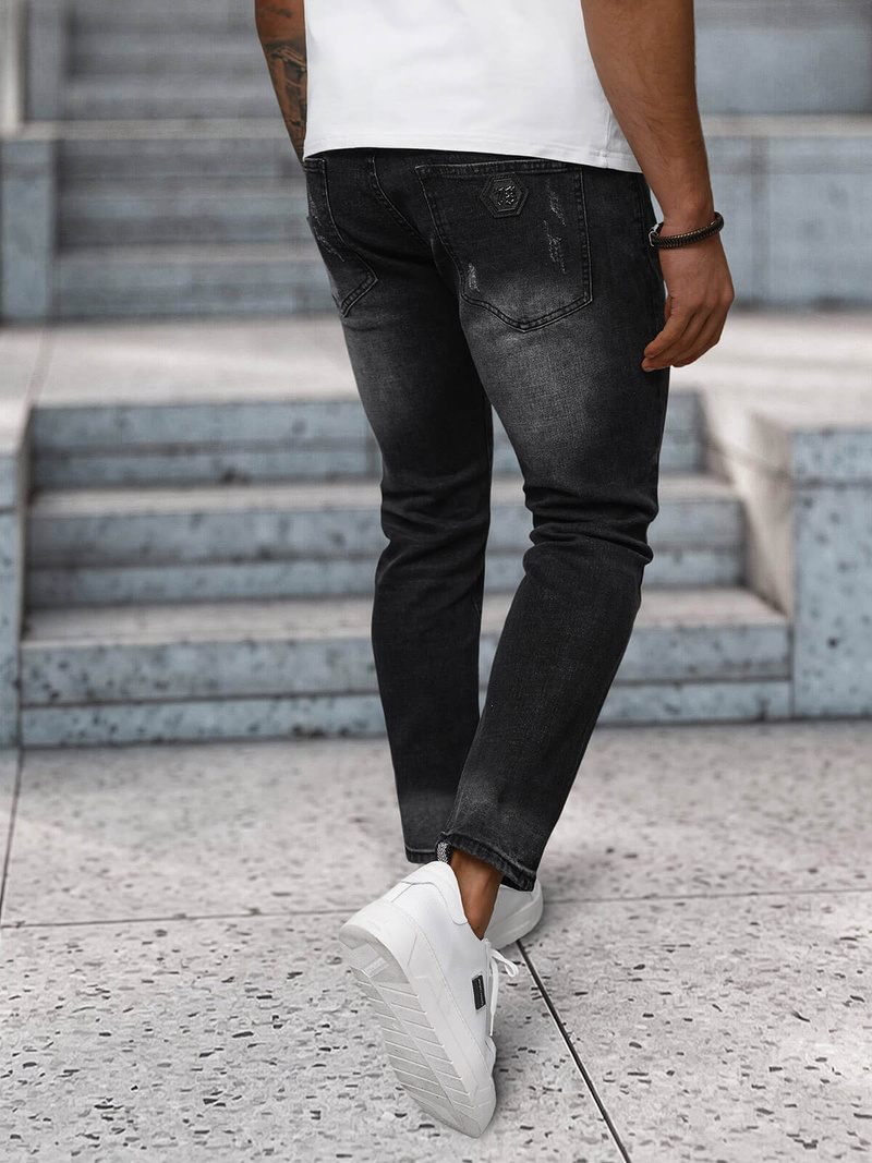 Juoda vyriški džinsai OZONEE NB/MP0063/1N