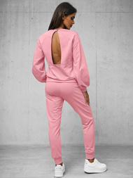 Rožinis moteriškas sportinis dviejų dalių kostiumas OZONEE O/12113Z