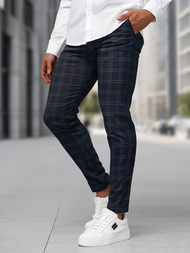 Granatinės vyriškos chino kelnės OZONEE DJ/5632Z