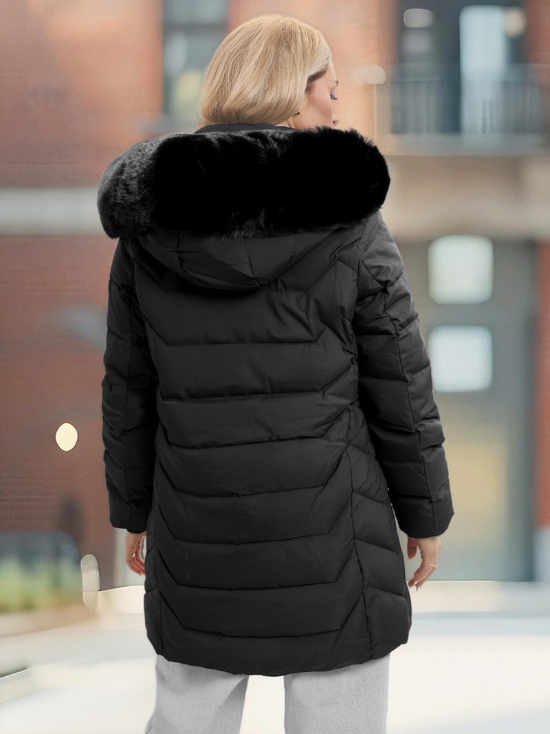 Juoda moteriška striukė OZONEE JS/16M9121/392Z