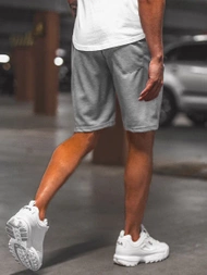 Pilki vyriški sportiniai šortai OZONEE O/WW20012/2