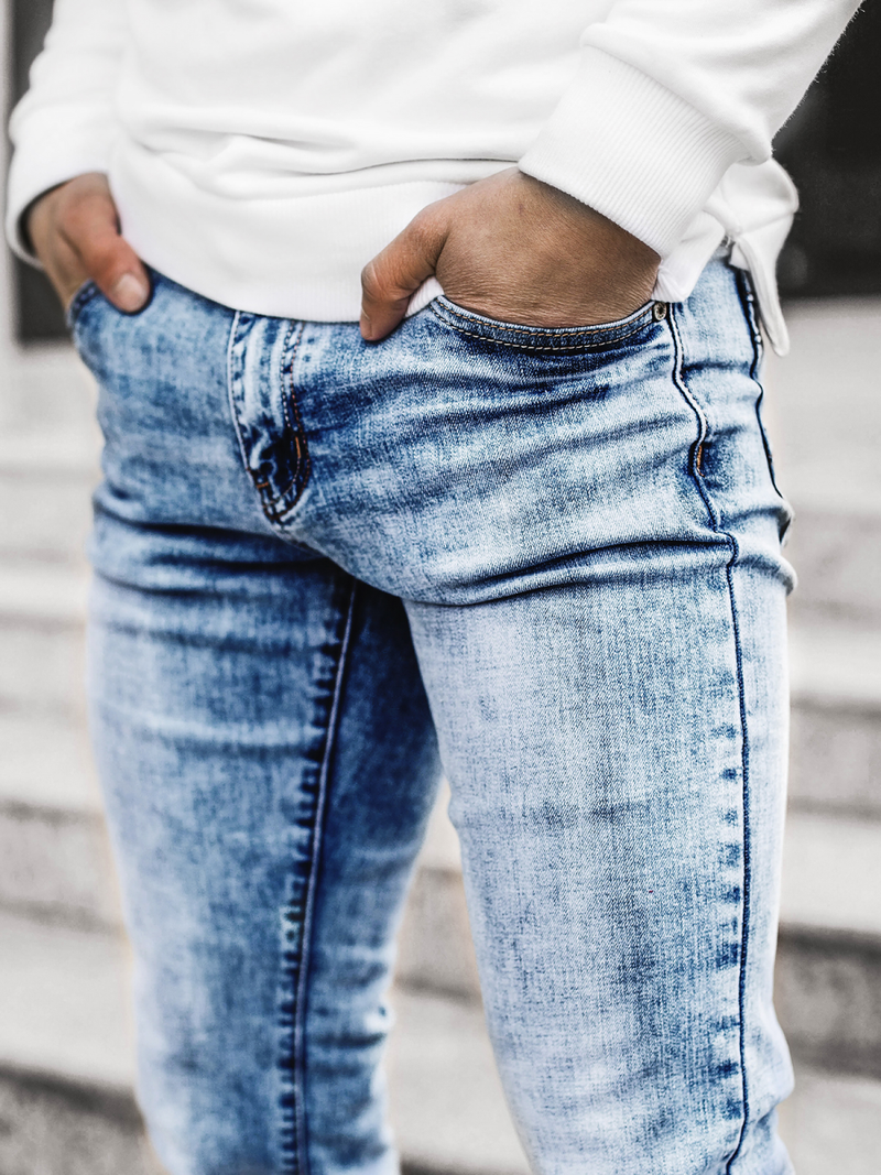 Mėlynos vyriškos džinso kelnės OZONEE V/19241