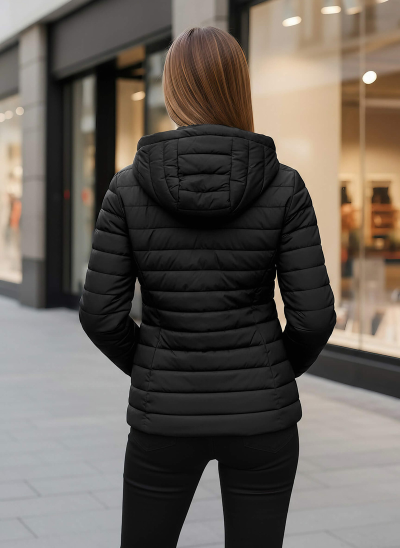 Juoda moteriška striukė OZONEE JS/16M9103/392Z