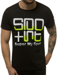 Juodi vyriški marškinėliai OZONEE JS/M18323