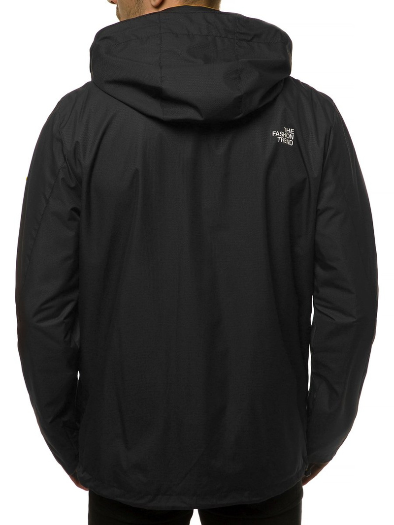 Pereinamojo laikotarpio juoda vyriška striukė OZONEE MG/2510