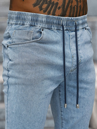 Šviesiai-mėlyni vvyriškos jogger kelnės OZONEE NB/MP0272BC