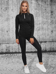 Juodas moteriška džemperis OZONEE JS/HD152/1Z