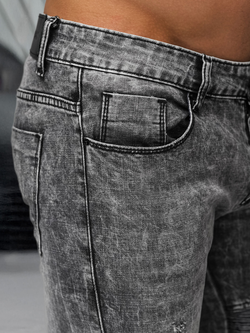 Juodai vyriški džinsai OZONEE NB/MP0069NZ