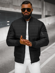 Juoda vyriška bomber striukė OZONEE JS/MY02Z
