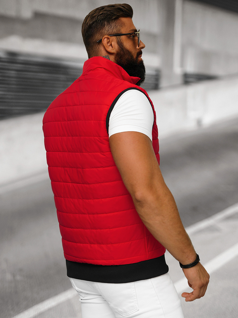 Raudona vyriška liemenė OZONEE JS/MY77Z