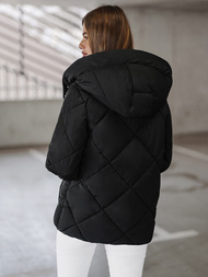 Juoda moteriška striukė OZONEE JS/5M3175/392Z