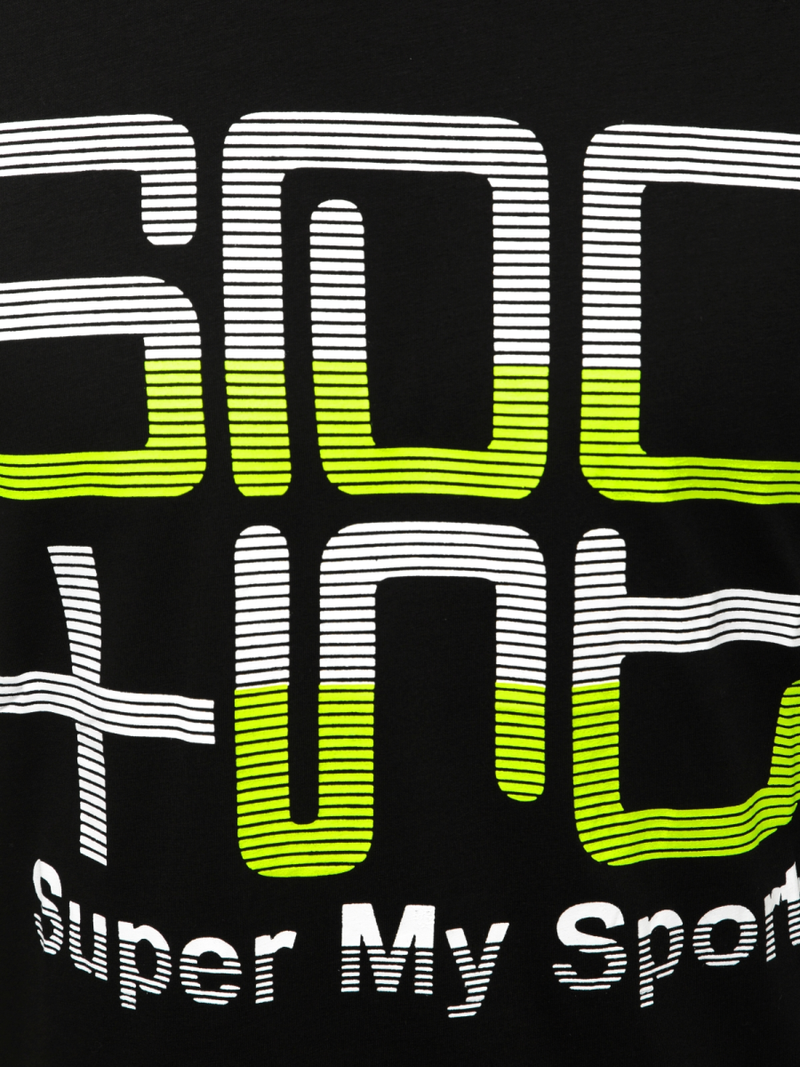 Juodi vyriški marškinėliai OZONEE JS/M18323