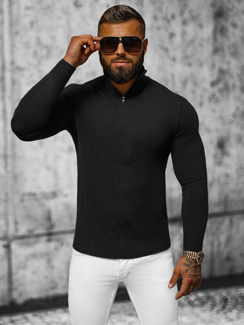 Tamsiai vyriškas megztinis OZONEE NB/MM6004/4Z