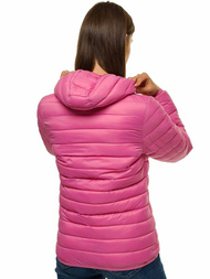 Šviesiai-Rožinė pavidalo lengva moteriška striukė OZONEE JS/M23036/42