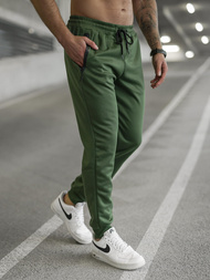 Rusvai žalsvos vyriškos sportinės kelnės OZONEE JS/17K1998/29