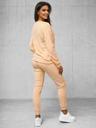 Lašiša žalsvos moteriškas veliūrinis sportinis kostiumas OZONEE O/8C1173/150Z