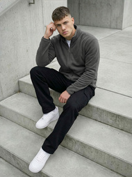 Grafitinis vyriškas džemperis OZONEE JS/HH016/5