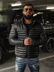 Juodi vyriška striukė OZONEE JS/16M9336/392BZ