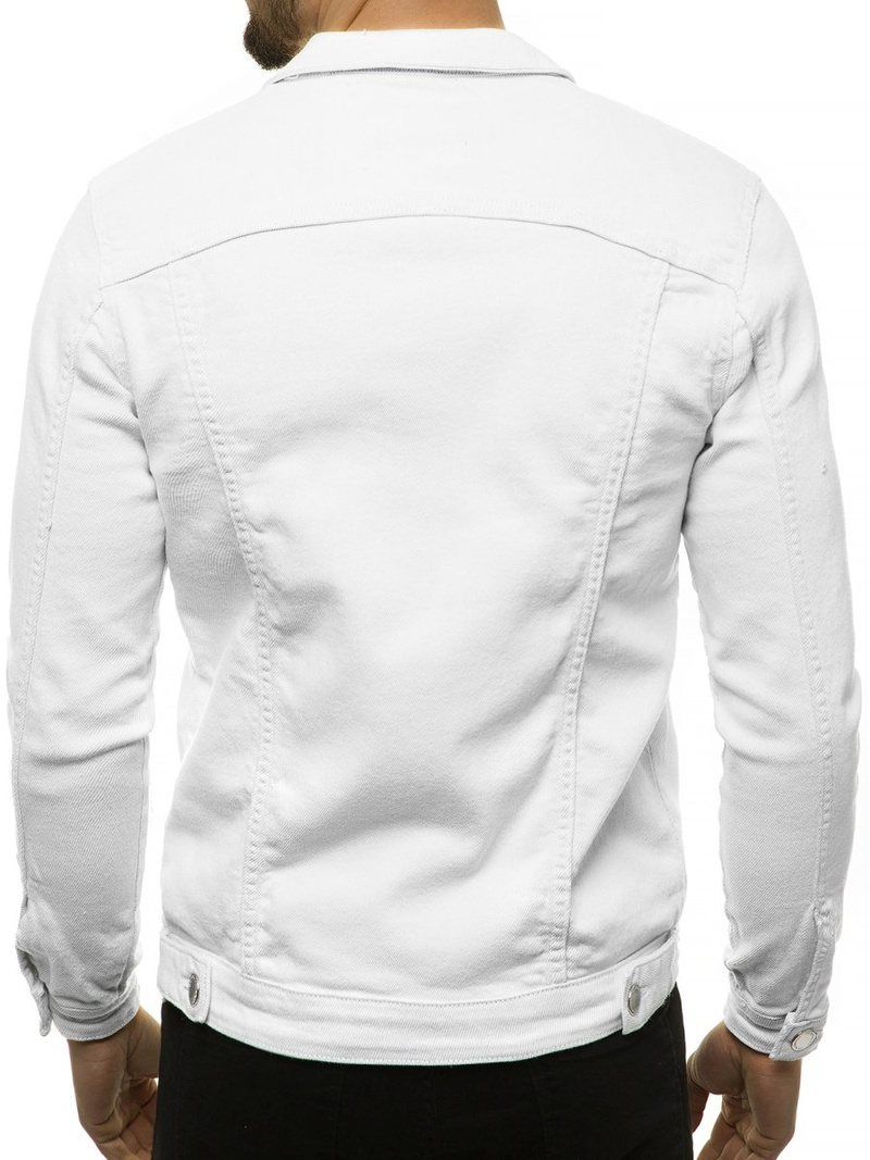 Balta vyriška džinso striukė OZONEE G/620