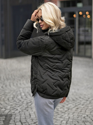 Juoda moteriška striukė OZONEE JS/16M9300/392Z