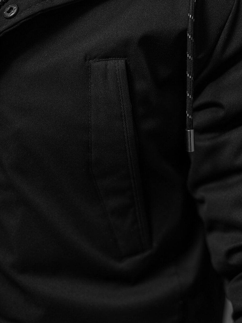 Juoda vyriška žieminė striukė OZONEE JS/5M120/392