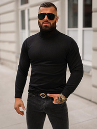 Juoda spalva vyriškas megztinis OZONEE O/GM301