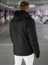 Juodi vyriška žieminė striukė OZONEE JS/91M9901/392