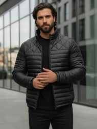 Juodi vyriška striukė OZONEE JS/16M9328/392BZ