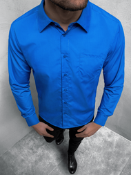 Mėlyni vyriški marškiniai OZONEE JS/HH038/9