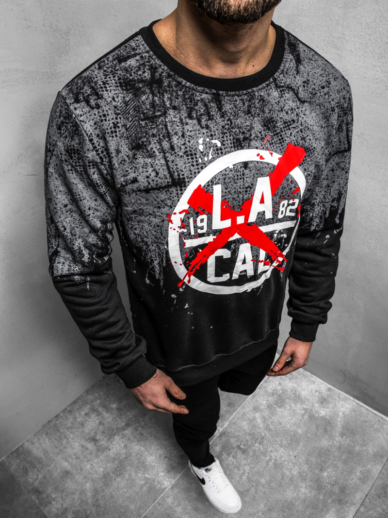 Grafitinis vyriškas džemperis OZONEE JS/22053Z