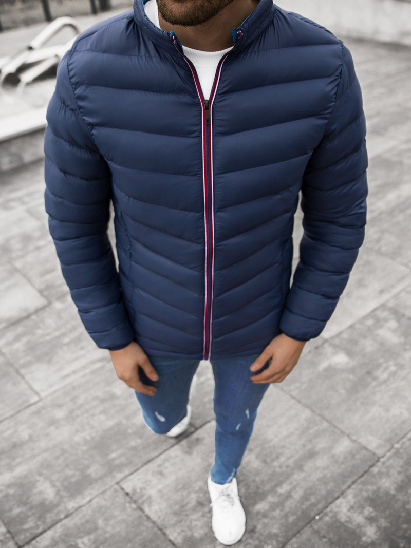 Pereinamojo laikotarpio granatinė vyriška striukė OZONEE JB/JP1100Z