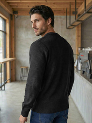 Tamsiai vyriškas megztinis OZONEE JS/59B3600/3