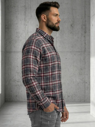 Bordinė vyriški marškiniai OZONEE V/V178Z