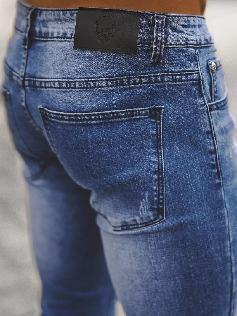 Mėlyni vyriški džinsai OZONEE NB/MP0126B